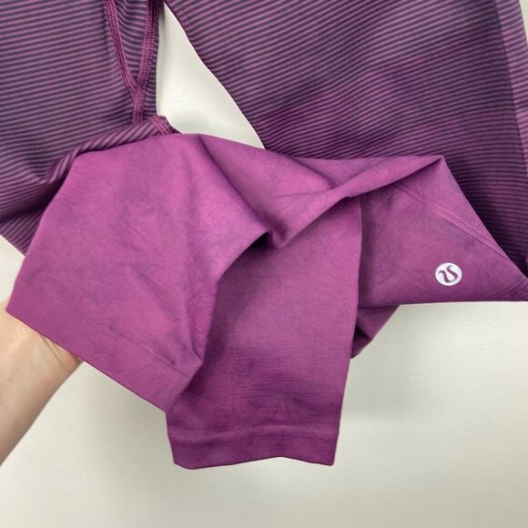 Lululemon Ebb to Train Tights High Rise Burgundy Size 6 Yoga Leggings Running - Picture 4 of 9